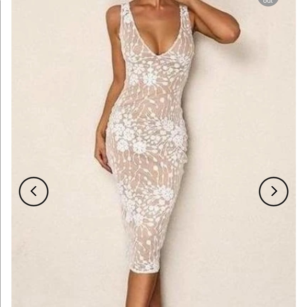 Sonja Morgan Sequin Gemma Midi Tank Dress